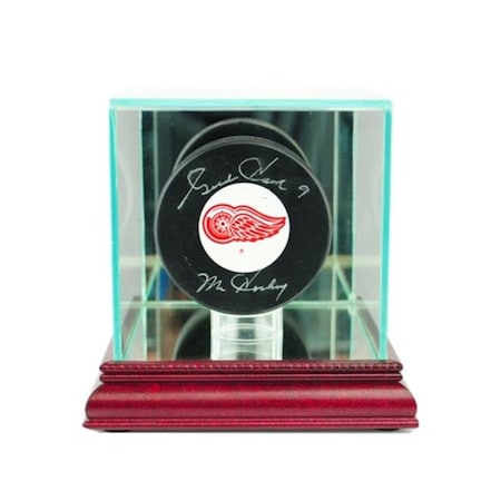 Perfect Cases Perfect Cases SPK-C Single Hockey Puck Display Case; Cherry SPK-C